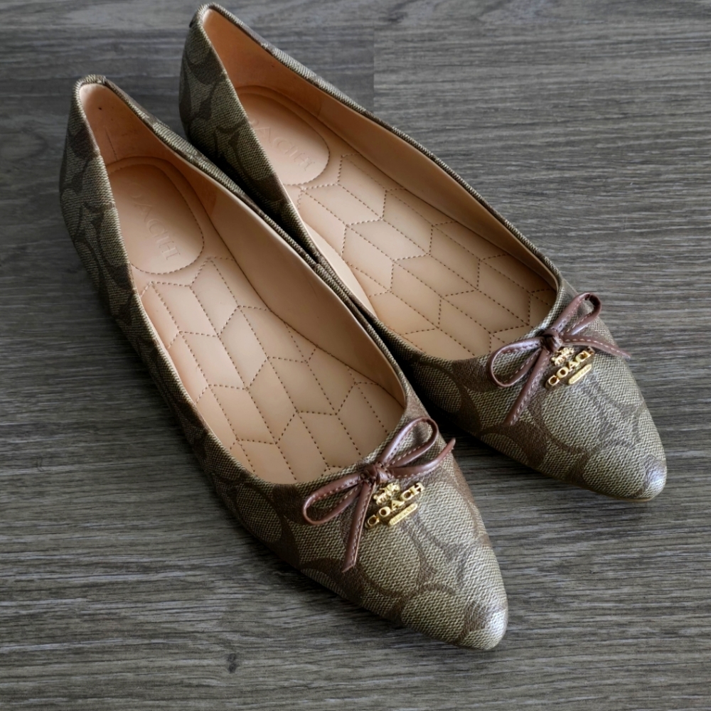 Coach Annabel sig Ballet - Khaki - Size 8